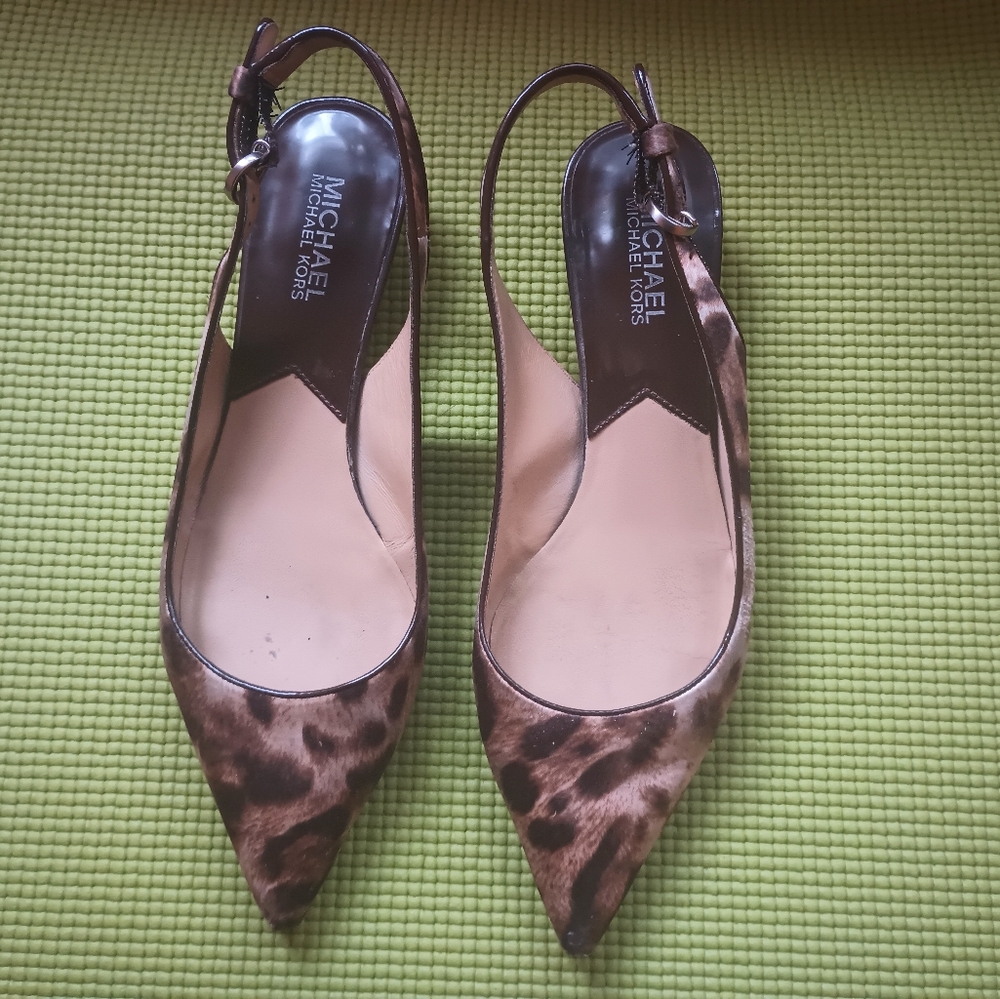 Michael Kors Leopard Print Heels